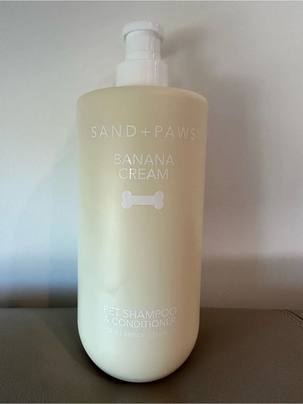 SAND+PAWS Banana Cream Pet Shampoo & Conditioner - 33.8oz